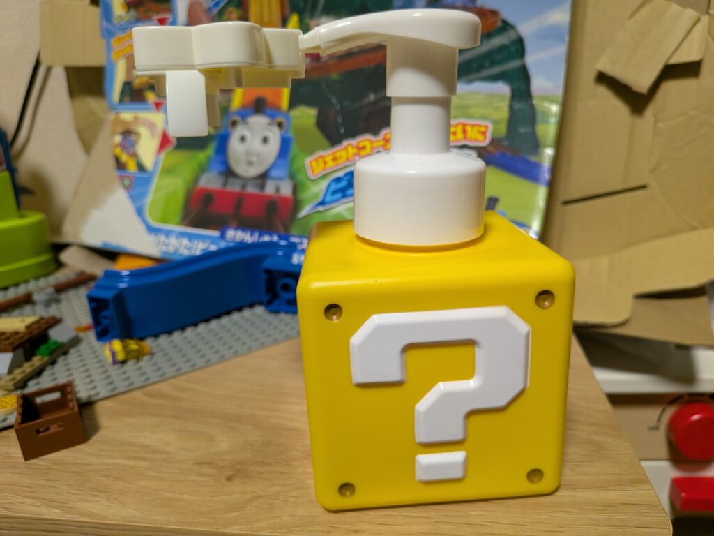 【お風呂嫌い克服！】スーパーマリオ 泡タイプソープディスペンサーで育児をスムーズにしよう！